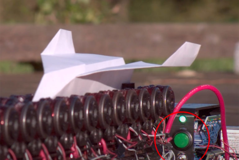 Aerospace Engineer Builds Rail Launcher, Paper Airplane