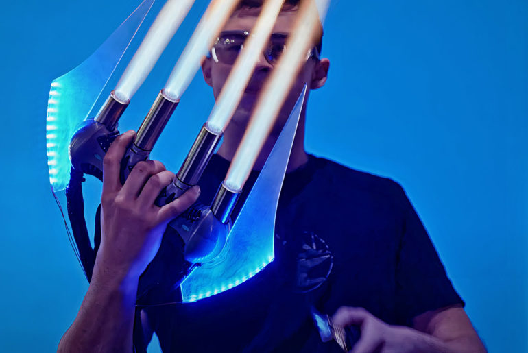 Hacksmith Industries Builds a Real-Life Halo Energy Sword - TechEBlog