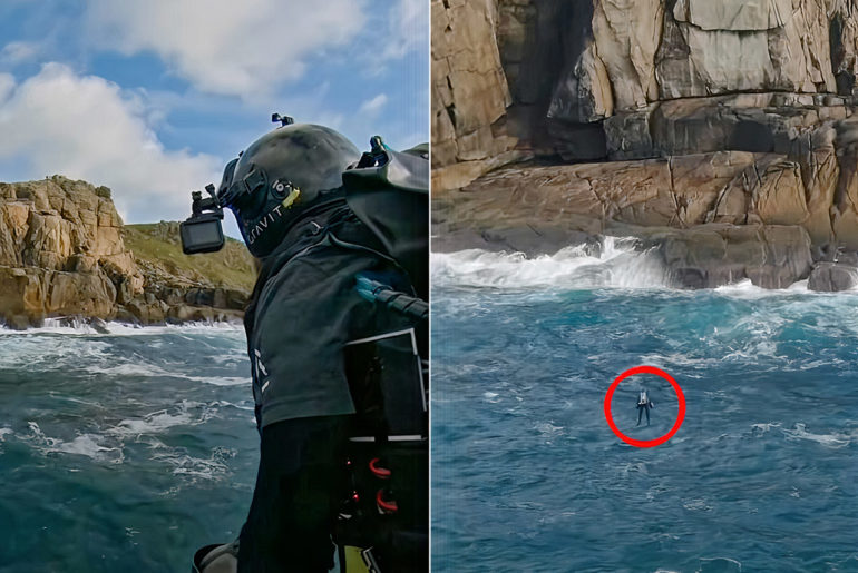 Gravity Industries 1000HP Jet Suit Performs Cliff Assault Maneuvers, Perfect for Remote Rescue
