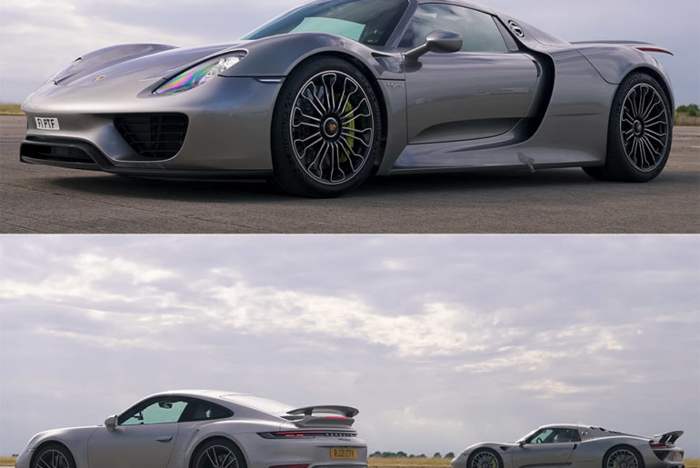 Porsche 911 Turbo S Takes on 918 Spyder in a Blazing Quick Drag Racing Showdown