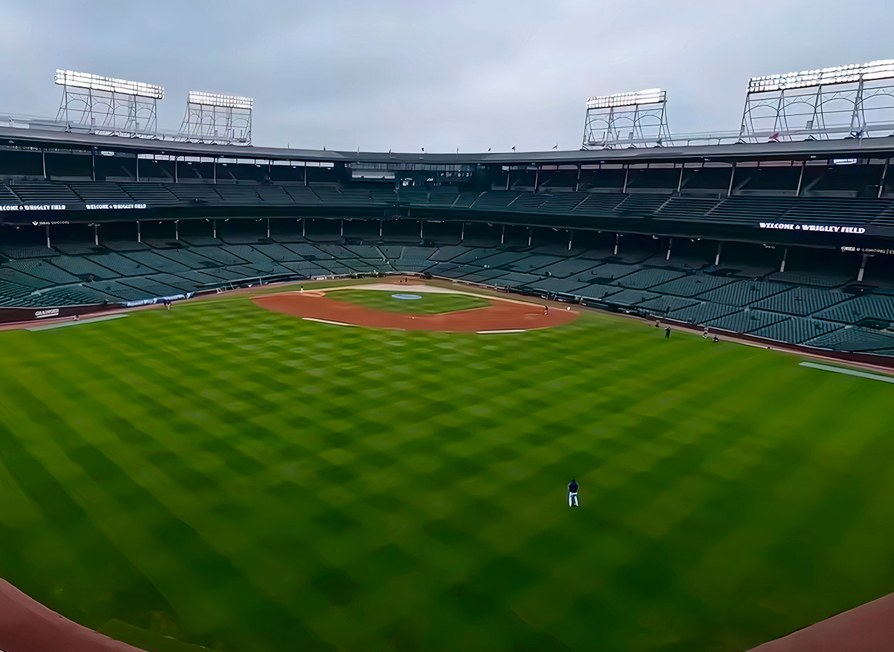 Highly Skilled Drone Pilot Takes You Through Wrigley Field, Home of the