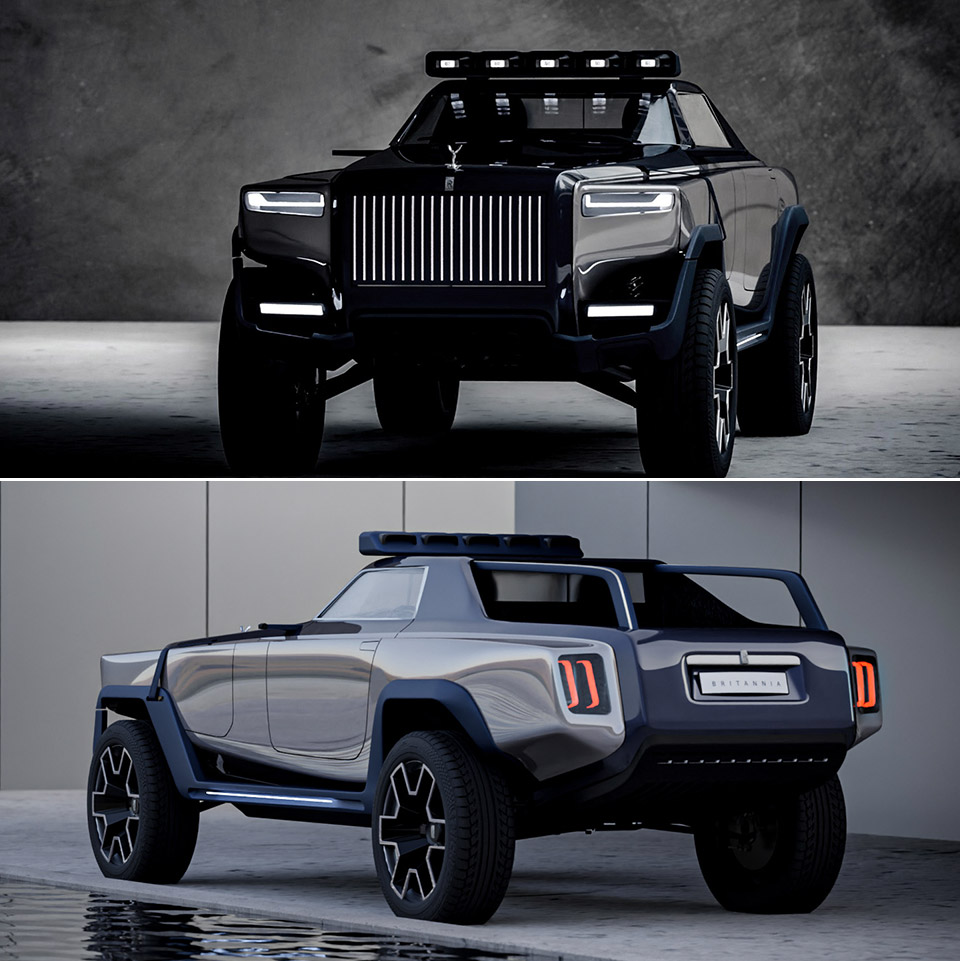 RollsRoyce Britannia Concept Shows What a Luxury Pickup Truck Could