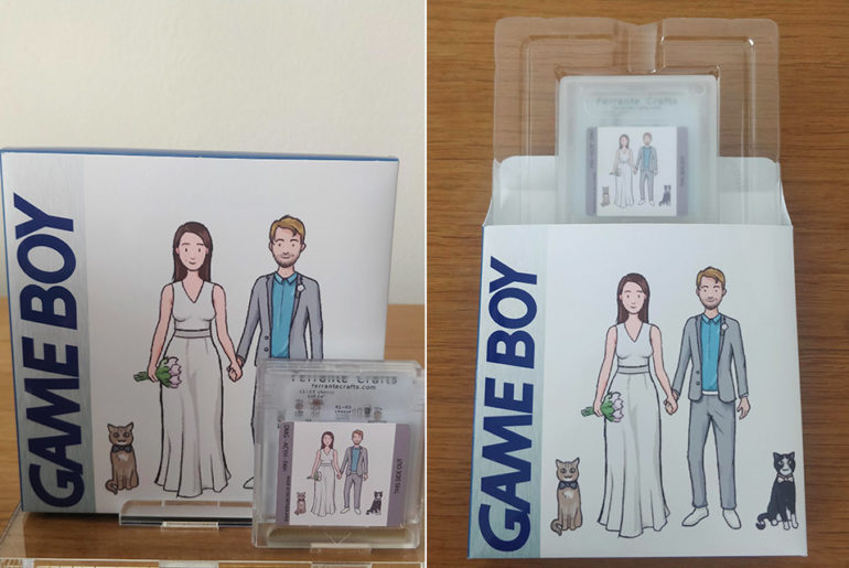 Custom Nintendo Game Boy Cartridge Wedding