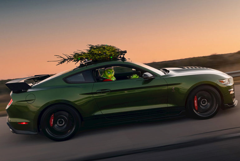 Hennessey Performance Christmas Tree Run Mustang GT500 Grinch