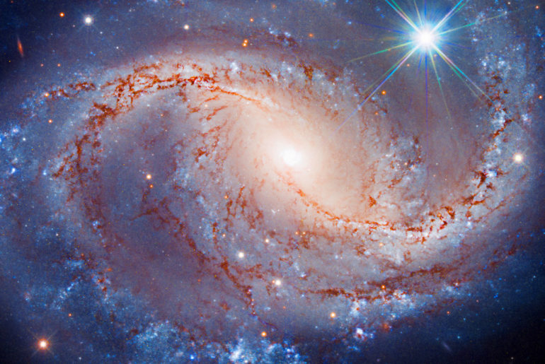 Hubble Space Telescope Barred Spiral Galaxy NGC 6956