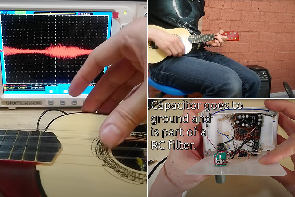 Toy Guitar Into Electric Ukulele