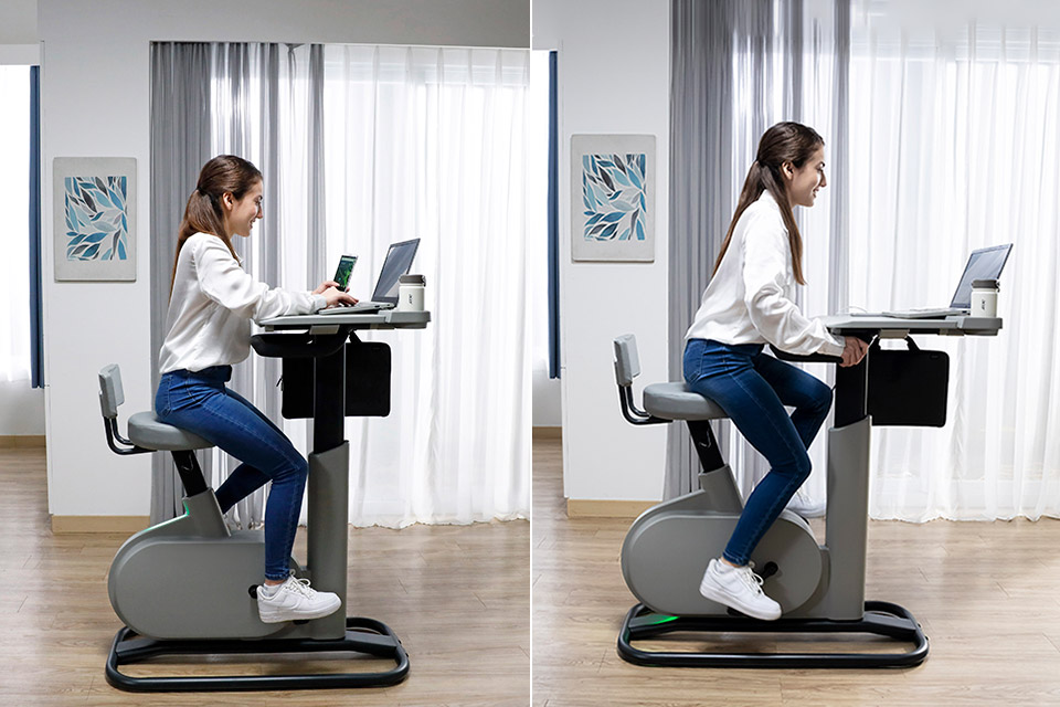 Stationary bike sales with computer stand