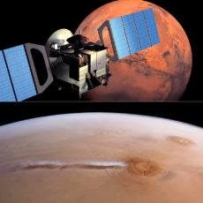 Asia Elongated Cloud Mars