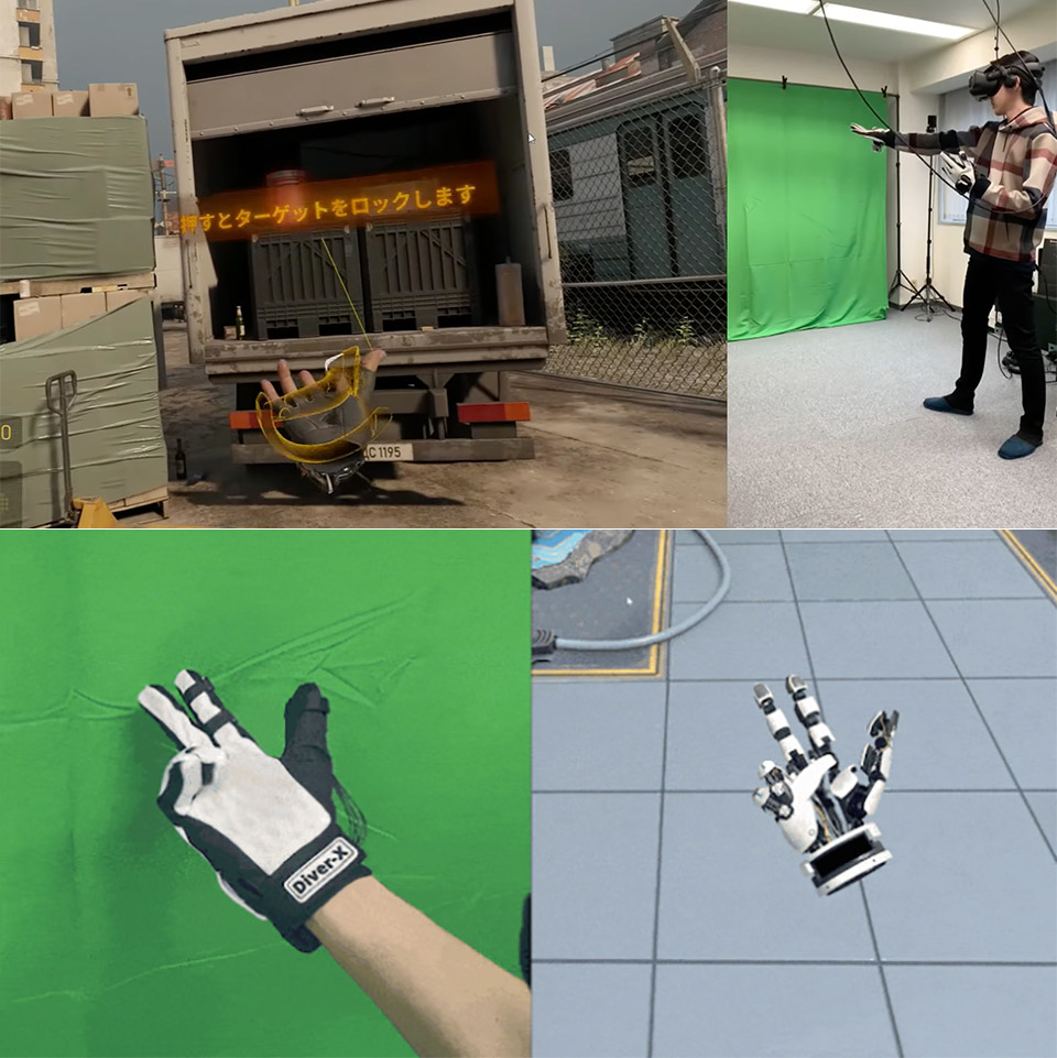 Diver-X ContactGlove is a Nintendo Power Glove for Virtual Reality