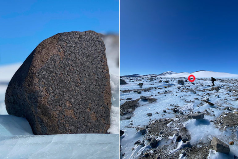 Giant 16.7-Pound Meteorite Antarctica