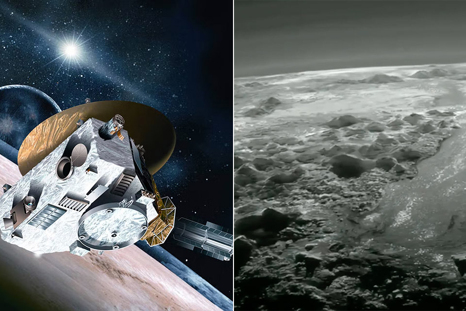 NASA New Horizons Space Probe Pluto Icy Mountain