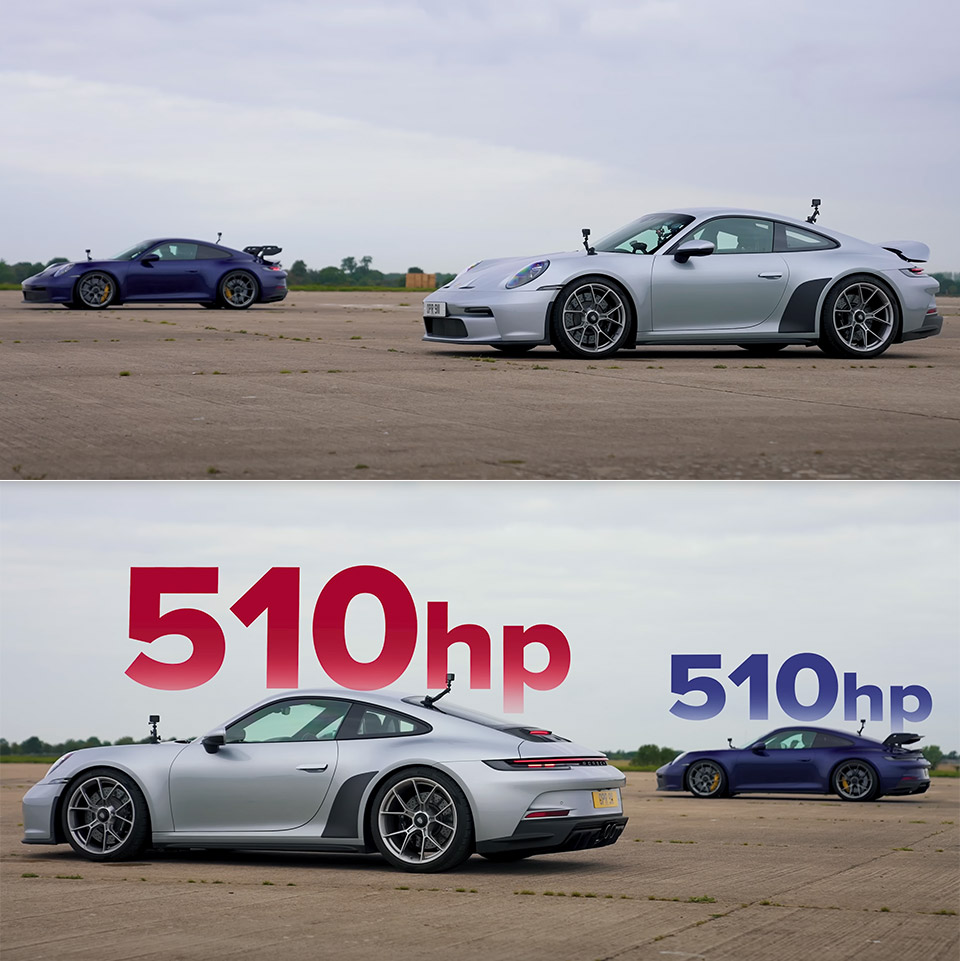 Porsche 911 GT3 Manual vs PDK Automatic Drag Racing