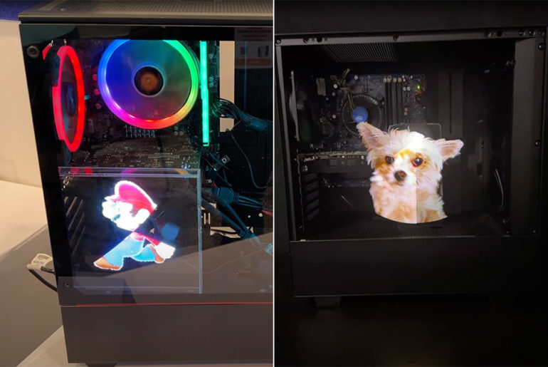 Showcase PC Case Hologram Display