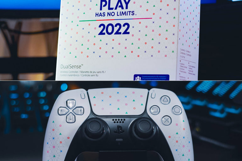 Sony Employees Custom PlayStation 5 DualSense Controller Holidays