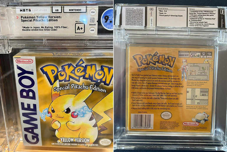 US Customs WATA Graded Pokemon Yellow Destroyed