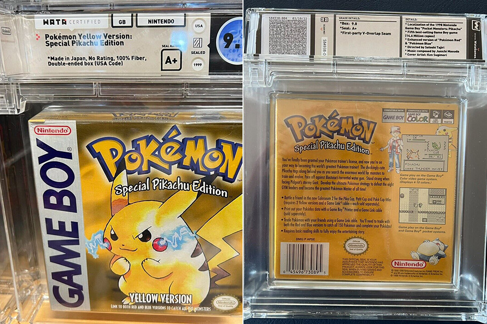 US Customs WATA Graded Pokemon Yellow Destroyed