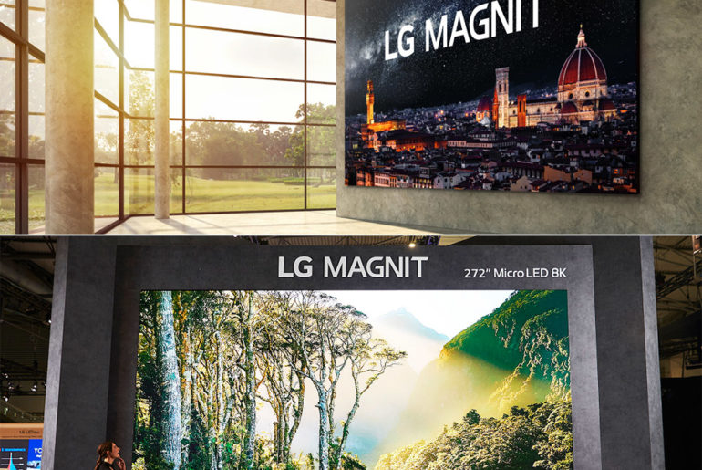 272-inch LG MAGNIT MicroLED 8K Display ISE 2023