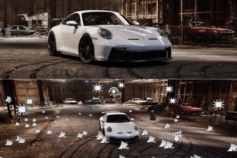3D Artist NVIDIA RTX A6000 GPU Render Porsche Real-Time