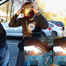 3D Printed Iron Man Helmet Heads-Up Display