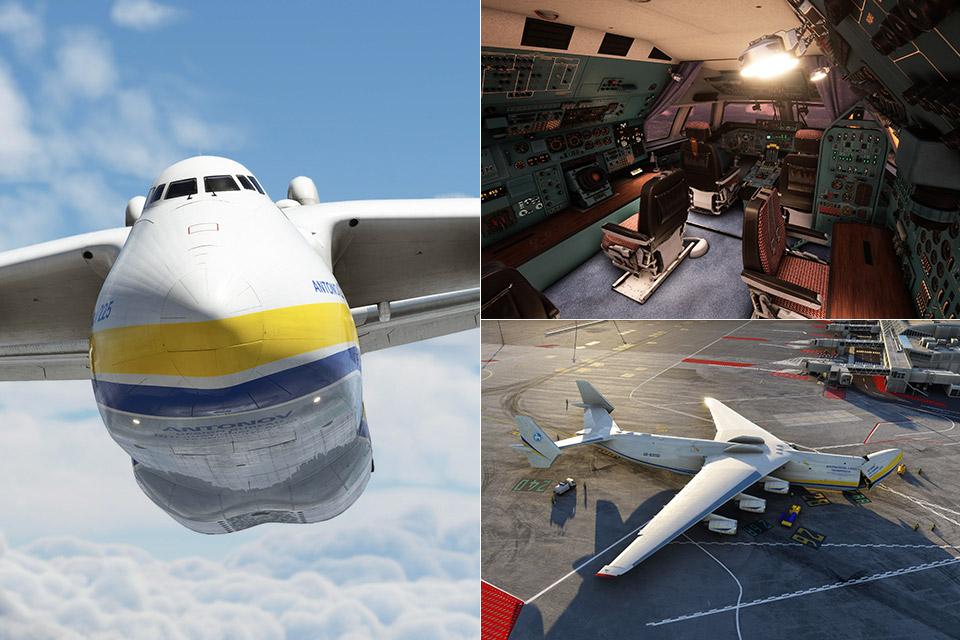 Antonov An-225 Mriya เครื่องบินจำลองการบินที่หนักที่สุดของ Microsoft