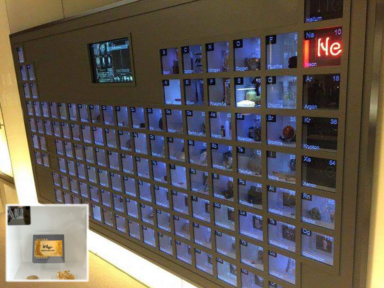 Bill Gates Wall-Mounted Periodic Table Office