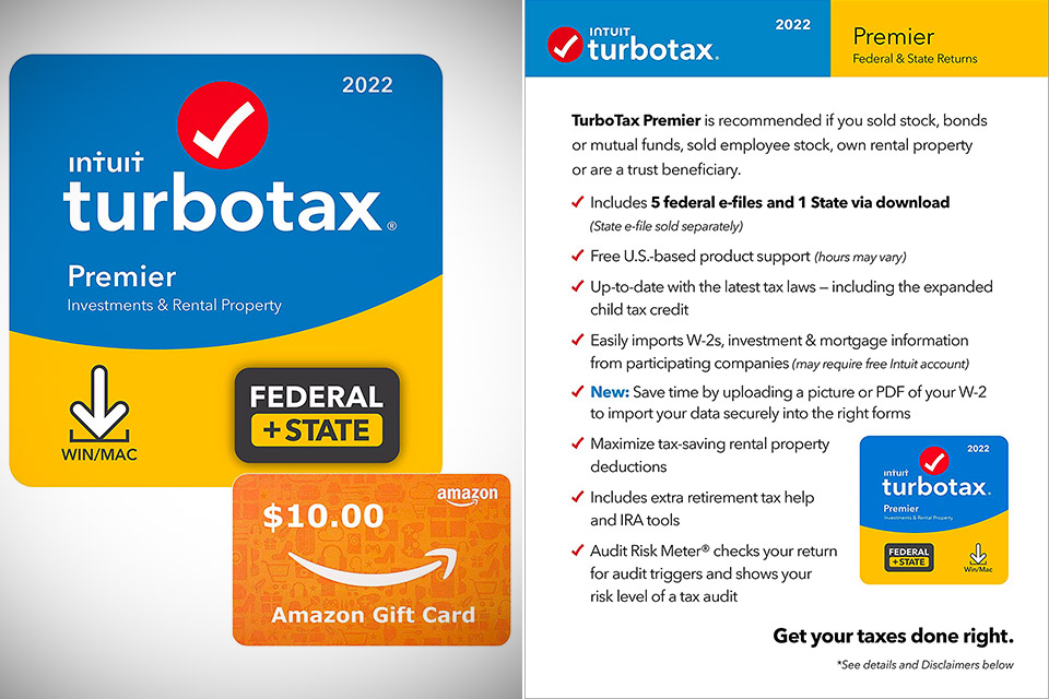 Intuit TurboTax Premier 2022