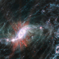 James Webb Space Telescope Cosmic Eye Gas Dust Nearby Galaxies