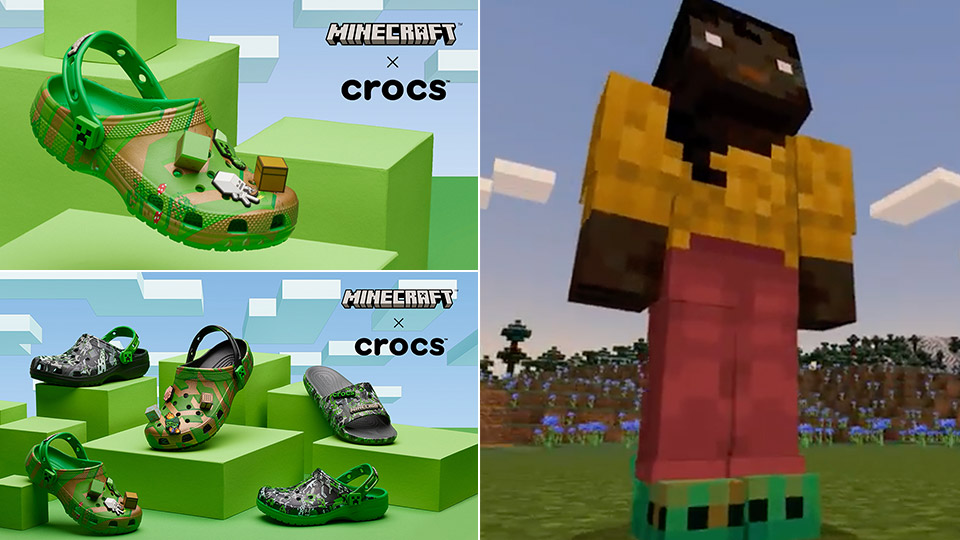 Minecraft x Crocs Partnership Brings the Famous Clogs to the Game and  Real-Life - TechEBlog