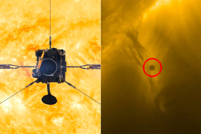 NASA ESA Solar Orbiter Mercury Transit Sun