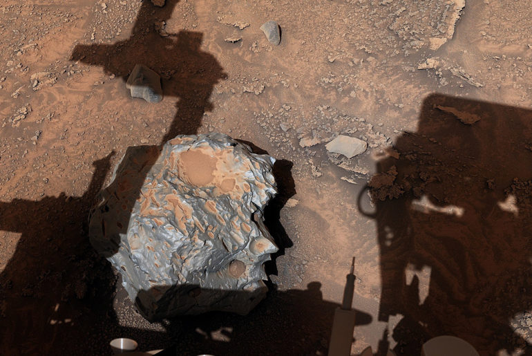 NASA Mars Curiosity Rover Meteorite Iron-Nickel