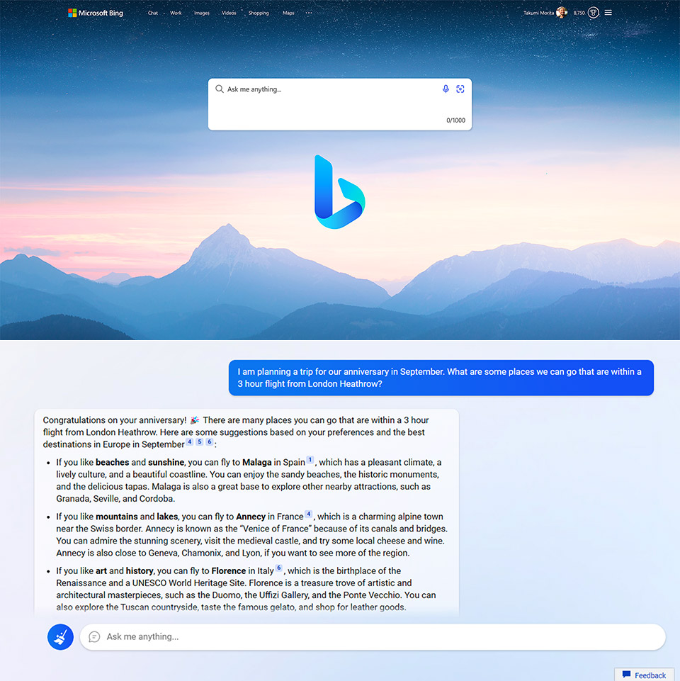 Next-Generation Microsoft Bing Edge ChatGPT AI