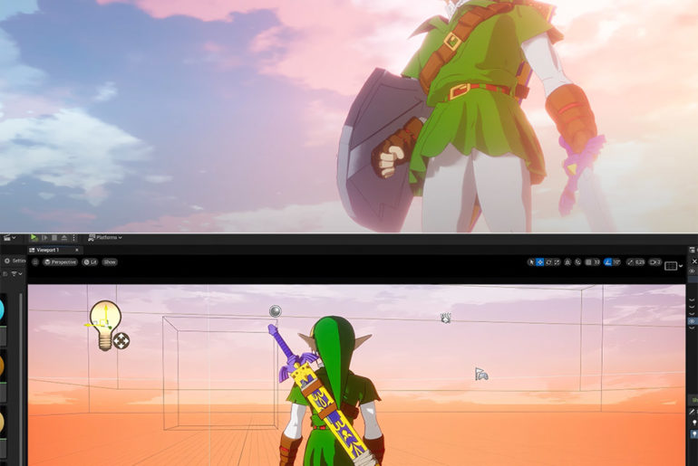 Zelda Anime Scene Unreal Engine 5