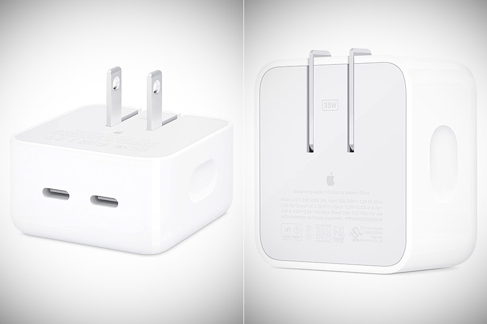 Apple 35W Dual USB-C Compact Power Adapter