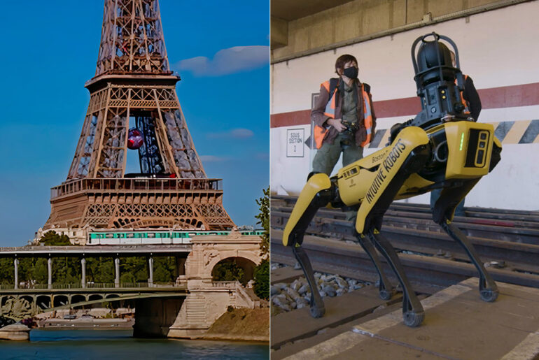 Boston Dynamics Spot Robot Dog Paris Underground Metro