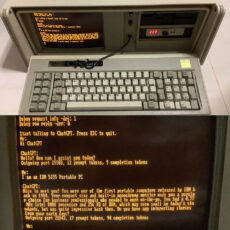 DOS ChatGPT AI Tool 1984 IBM PC Computer