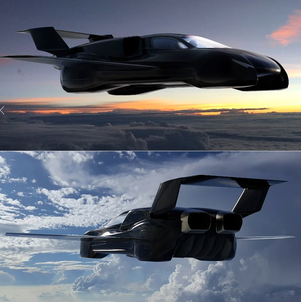 ฟิวชั่น JC7 Flying Car Jet Bugatti