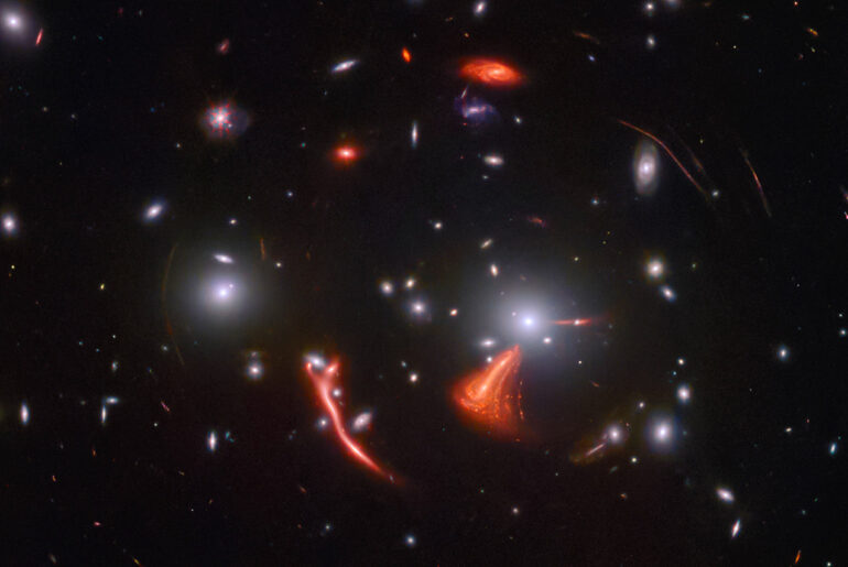 James Webb Space Telescope Seahorse Gravitational Lensing