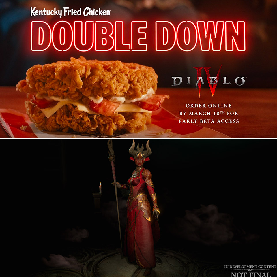 KFC Diablo IV Beta Code ข้อเสนอแซนด์วิชสองเท่า