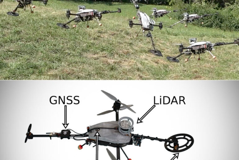 Metal Detector Drone Landmines