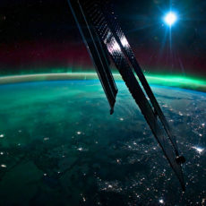 NASA Astronaut Aurora International Space Station