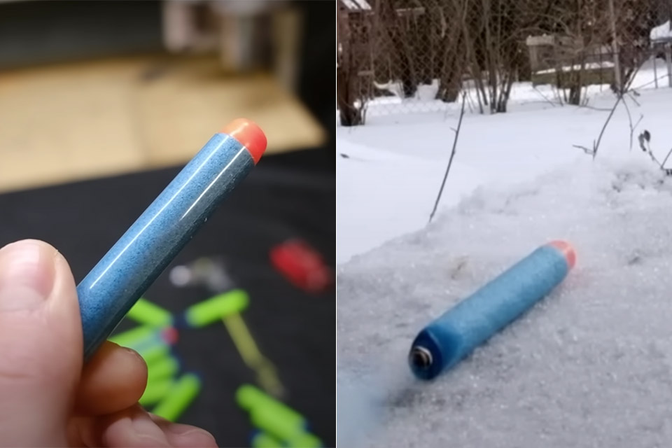 Self-Firing NERF Dart