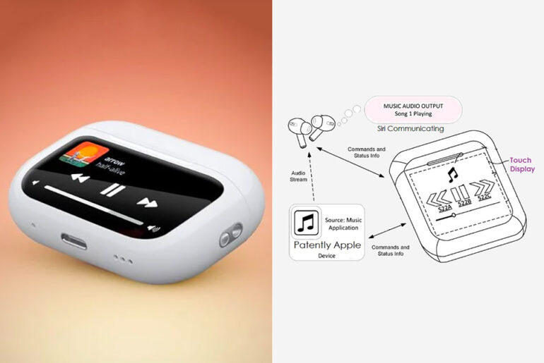 AirPods Charging Case Touchscreen Leak Patent