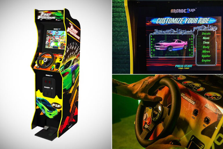 Arcade1Up Reveals The Fast & The Furious Deluxe Arcade Game Includes Steering Wheel