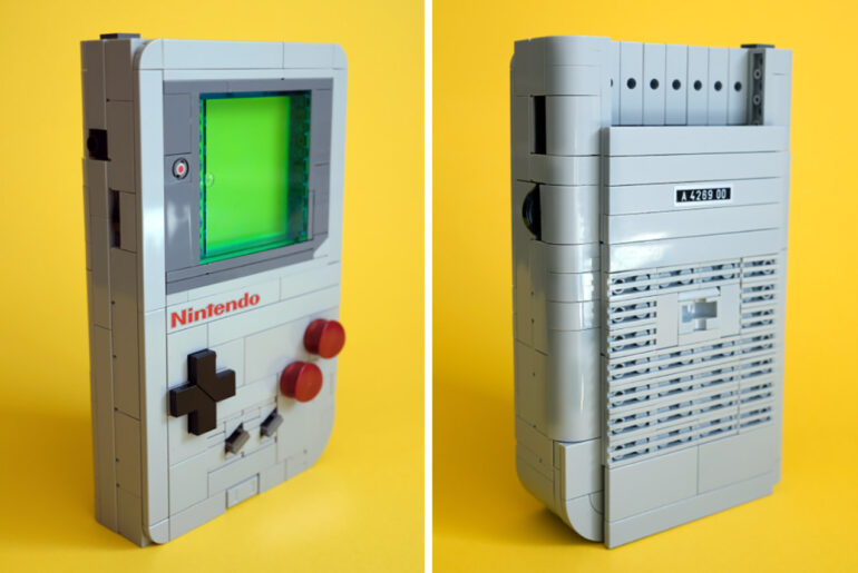 Custom LEGO Game Boy with Cartridge Slot