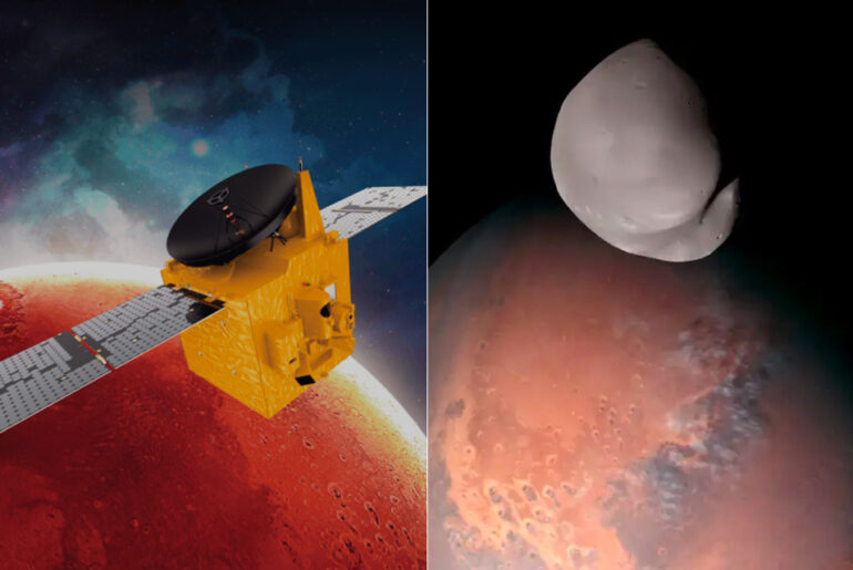 Emirates Mars Mission Moon Deimos
