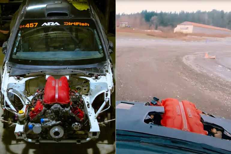Ferrari V8 Subaru WRX STI Rally Car Swap