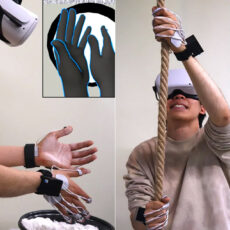 Full-Hand, Electro-Tactile Feedback VR Gloves