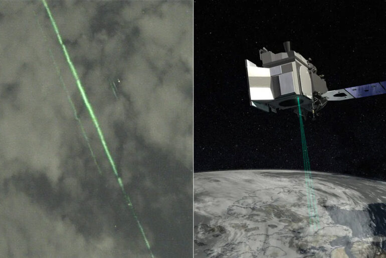 Green Lasers Mount Fuji NASA IceSAT-2