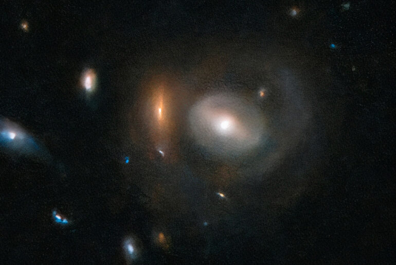 Hubble Space Telescope Galaxy Cluster Ring Elliptical ACO S520