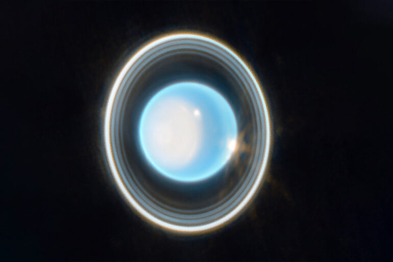 James Webb Space Telescope NIRCam Uranus Rings